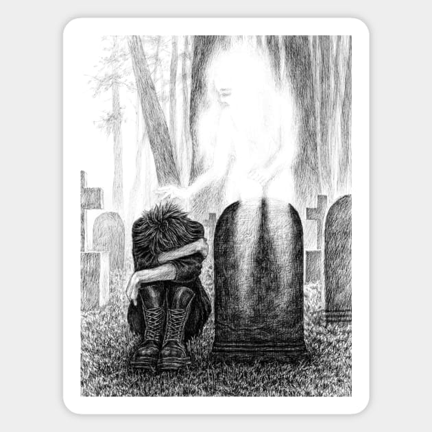 Cemetery Magnet by Faded Iris